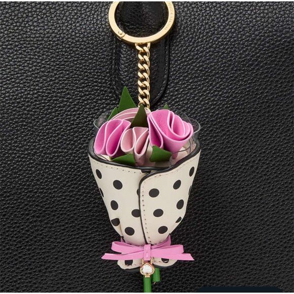 Kate Spade Flora Flower Bouquet Bag Charm - Picture 3 of 4